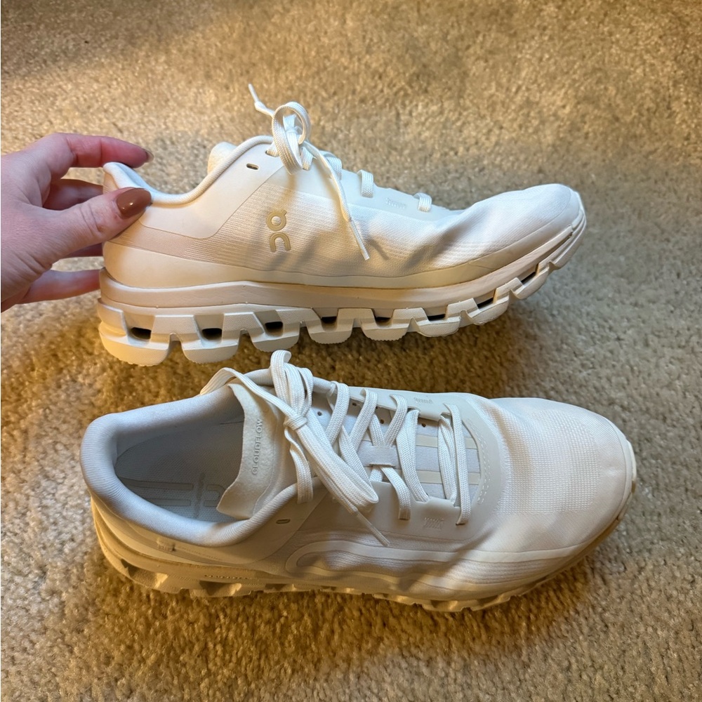 On Cloud Women’s Athletic Running Shoes in White